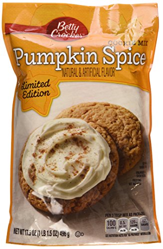 Image of Betty Crocker, Pumpkin Spice Cookie Mix, 17.5oz Pouch (Pack of 4)