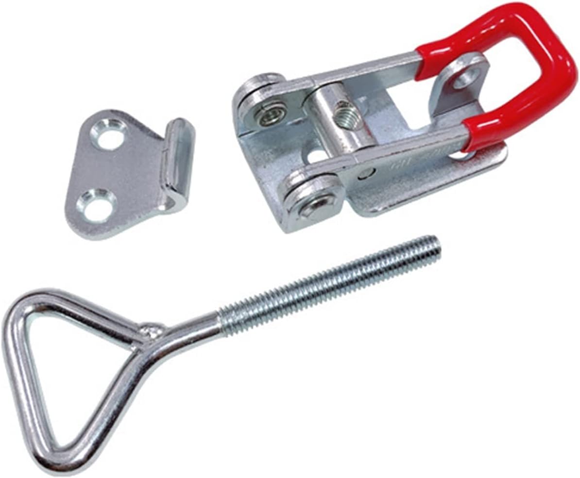 Toggle Latch Catch Toggle Clamp Adjustable Cabinet Boxes Lever Handle Lock Hasp for Sliding Door Furniture Hardware