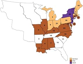 24x36 gallery poster, Clay (brown) won the backing of several state delegations on the first ballot of the 1839 Whig National Convention , but William Henry Harrison ultimately won the party's preside
