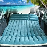 Auto Luftmatratze,Verdicktes Flockmaterial,Mit Zwei Pedalen Und Autoluftpumpe,Auto Matratze,Autobett,Luftmatratze Auto,Matratze Auto FüR Reisen Camping Outdoor AktivitäTen