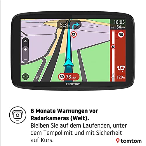 Tomtom Camping Navi GO Camper Tour (6 Zoll Display, Sonderziele für Wohnmobil- und Wohnwagen,...