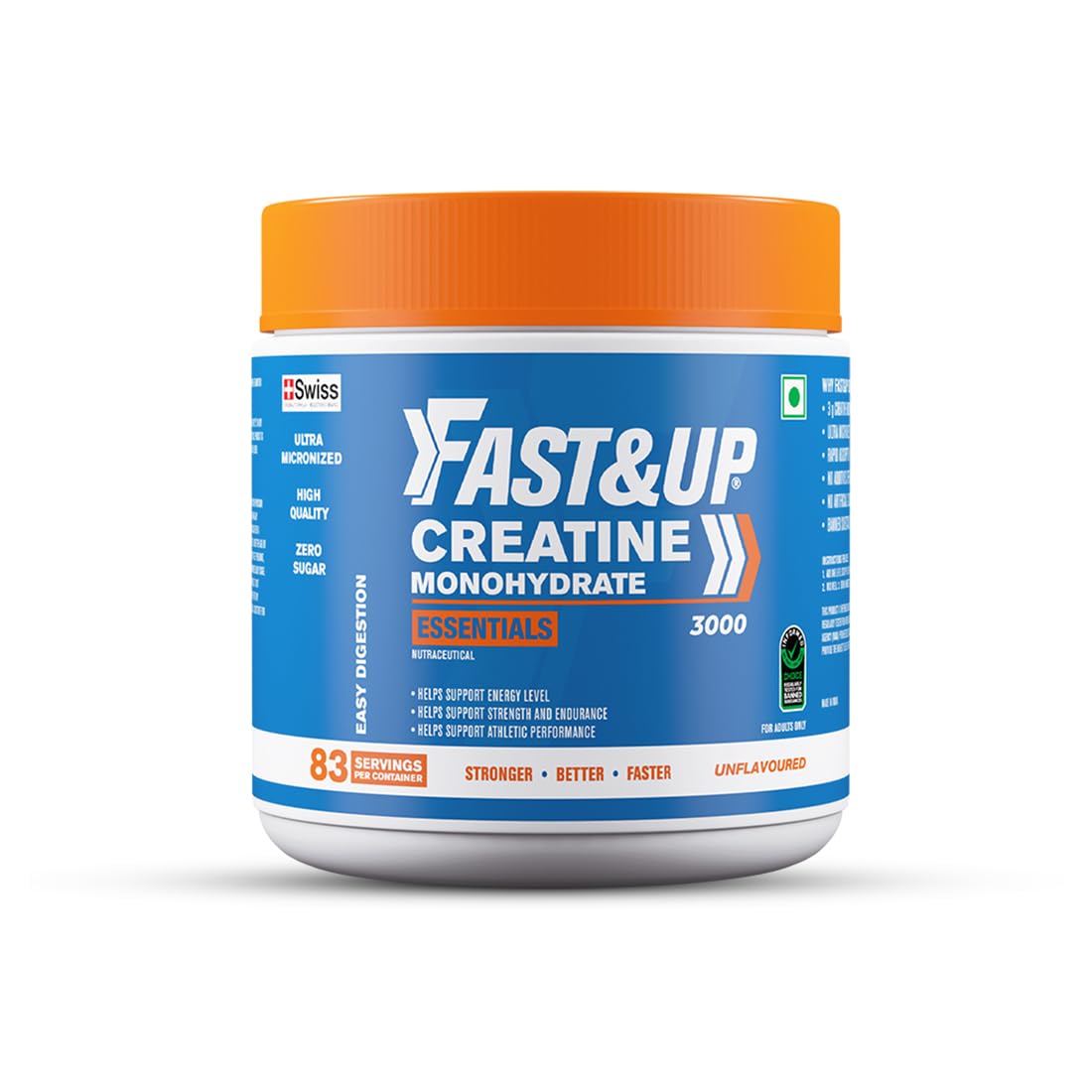 Fast&Up Creatine Effervescent Tablets | Rapid Absorption | Orange Flavour | Creatine Monohydrate for Strength, Power, Recovery & Lean Muscle Gain | 20 Tablets — Amazon image 10