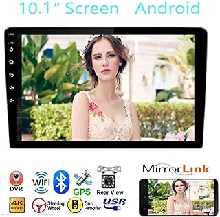 Car Stereo Double Din Car Stereo Receiver, 10.1” 2.5D Curved HD Touch Screen