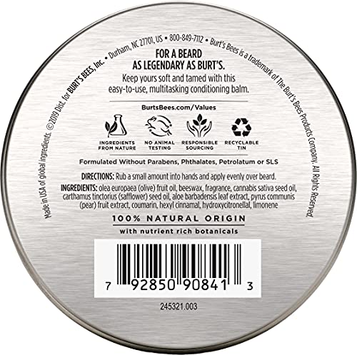 Burt's Bees Conditioning Beard Balm With Aloe & Hemp, For Men, 3 Ounces #TOP2
