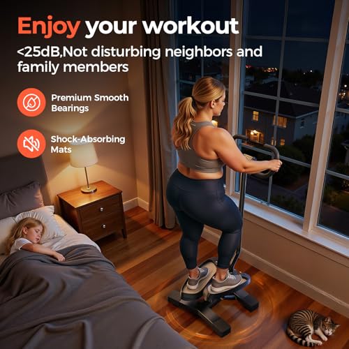 Image of SPORTSROYALS Stair Stepper,Twist /Mini Stepper for Exercise at Home,Step Machine with Resistance Bands for Full Body Workout, 350lbs+ Capacity