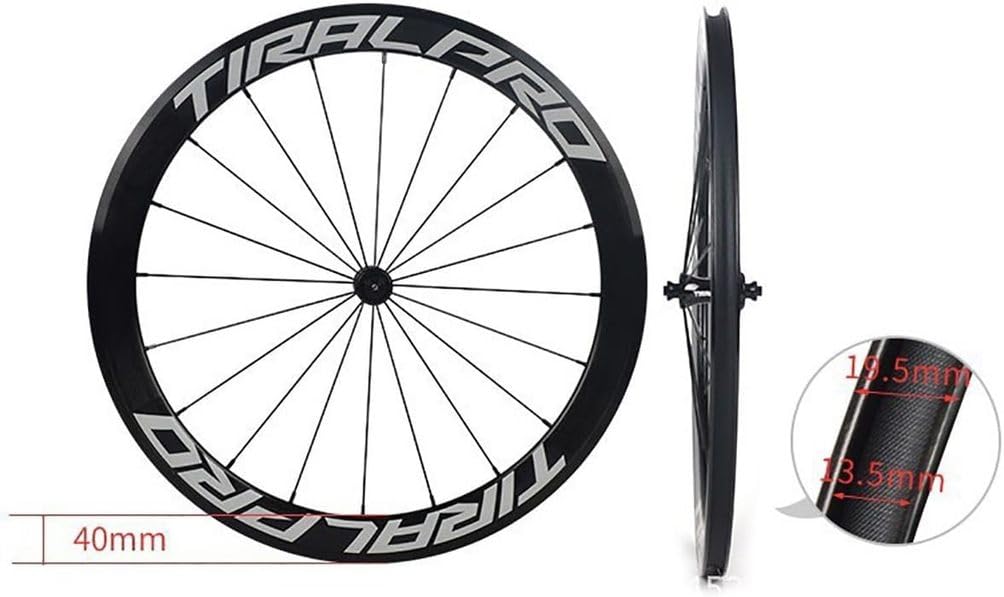 Juego De Ruedas De Bicicleta De Liberación Rápida Freno De Llanta 700C Road Bike Rueda De Sello Rodamientos 20/24H ALU Aleación Soporte De Llanta 7/8/9/10/11 Velocidad Cassette,Negro