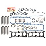 Compatible With 99-00 Ford Mustang GT 4.6 SOHC VIN X Head Gasket Set Head Bolts