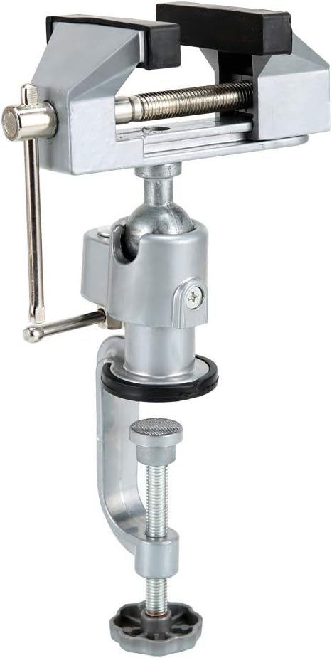 Swivel Table Vise,Rotate 360° Table Vise Bench Clamp for Universal Woodworking,Drilling,Metal Work and so on