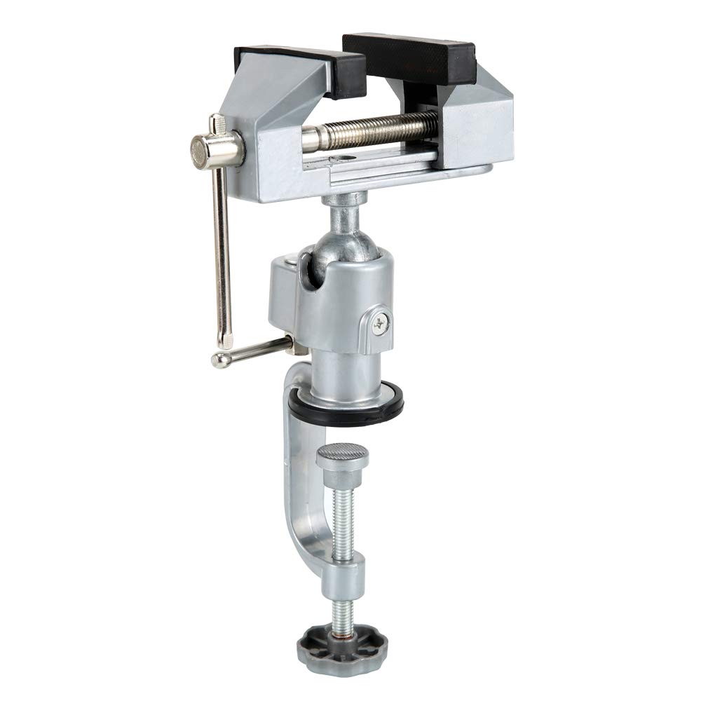 HEWEGOSwivel Table Vise,Rotate 360° Table Vise Bench Clamp for Universal Woodworking,Drilling,Metal Work and so on