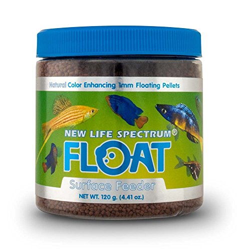 New Life Spectrum Float Surface Feeder 1mm Floating Salt/Fresh Pet Food, 120gm