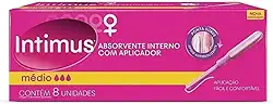 Intimus Absorvente Interno Sport Médio, 1 pacote com 8 unidades