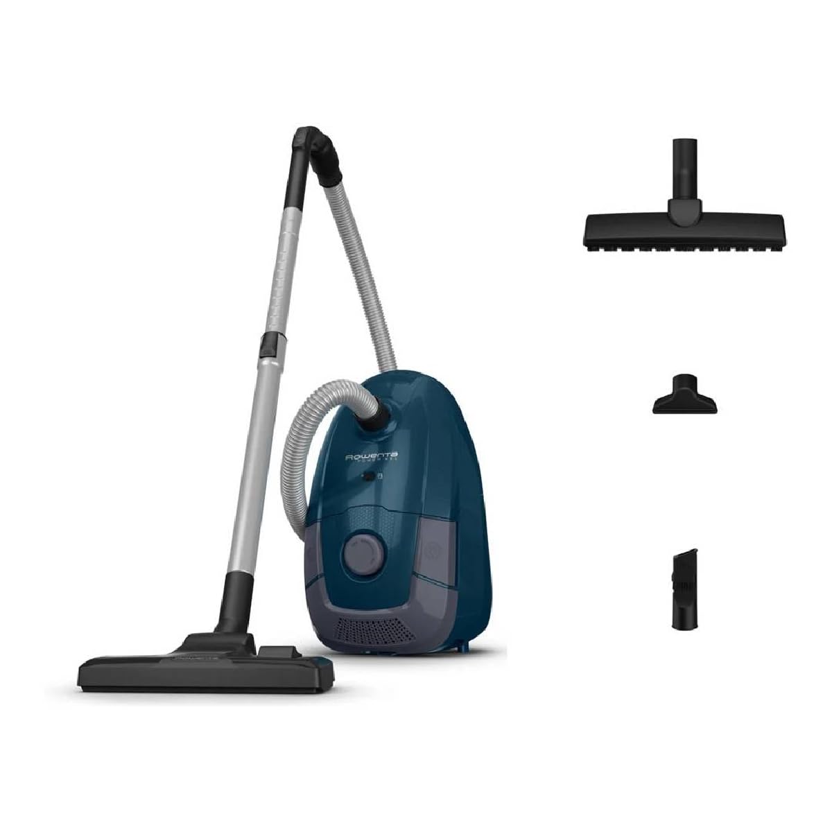 Rowenta Aspirapolvere con sacchetto RO3126 Power XXL, blu scuro/grigio