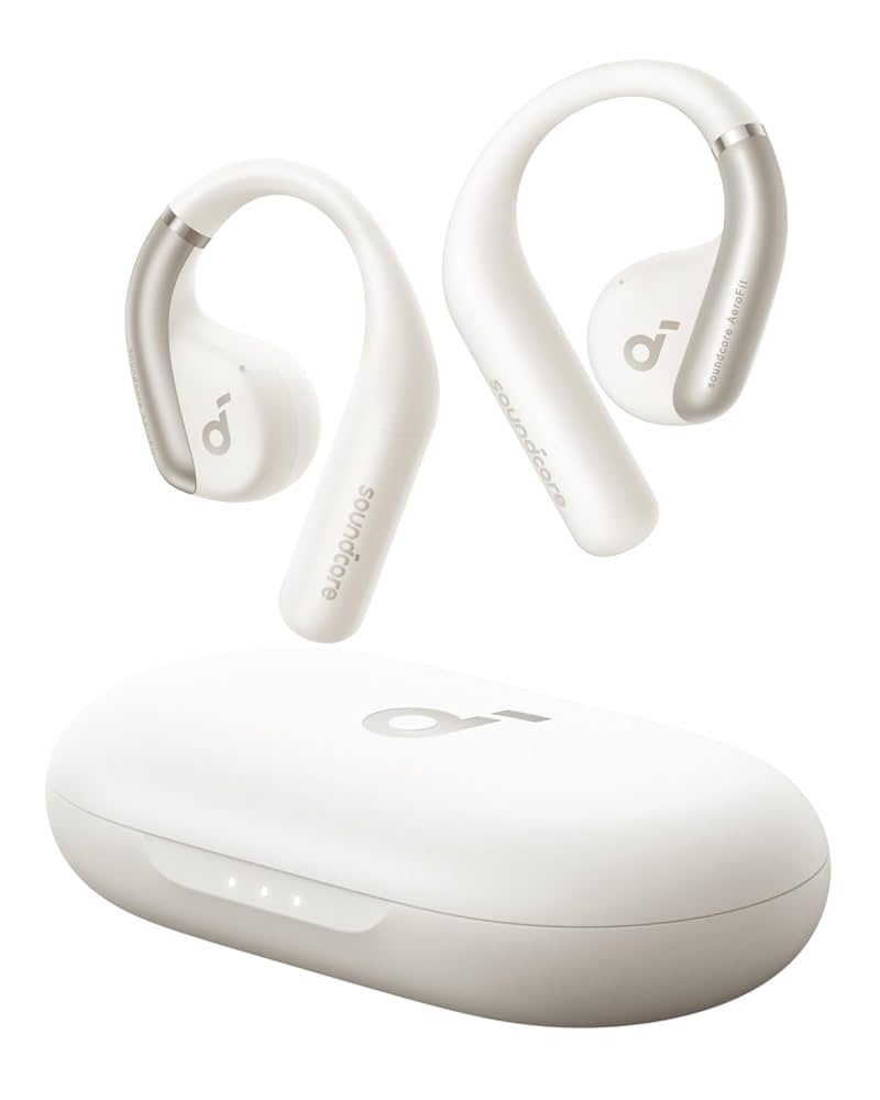 Anker Soundcore AeroFit 2 パールホワイト Amazon.com: Soundcore by Anker, AeroFit Open-Ear Headphones