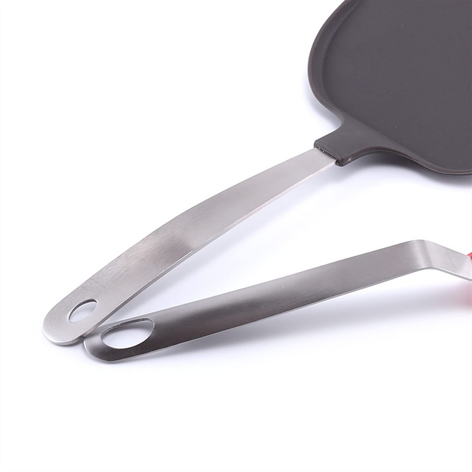 Acier Inoxydable Pizza Peels Cuisine Spatule Gâteau Lifter Plateau De Transfert pour Pizza Pain Gâteau Tarte Cuisson Pelle Ustensiles De Cuisine (Couleur : Rouge) (Noir)