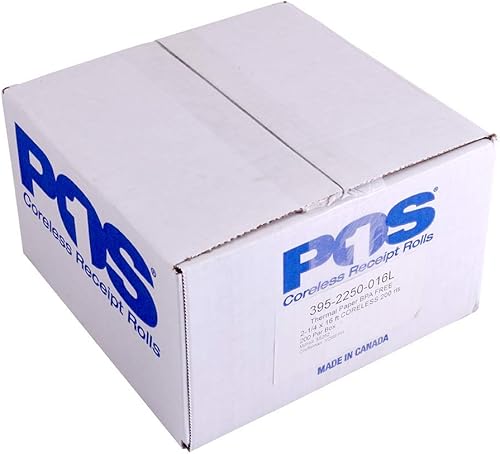 Miniatura 3 de POS1 Rollos de papel térmico de 2-14 x 30 pies  0.984 in de diámetro  Compatible con PIDION BIP-1500  Sin núcleo  Sin BPA  98 rollos por caja