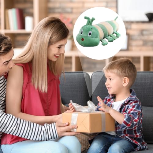 LGWJHCY Weiche Raupen Kuscheltier Spielfigur, Grüne Raupe Nimmersatt Plüschtiere, Plüsch Gefüllte Tiergeschenke, Tolles Geschenk für Jungen Und Mädchen Zum Fantasievollen Spielen