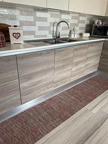 Falconieri Alfombra de vinilo de varios modelos para la casa, la cocina o el salón, color liso, se vende por medio metro o a...