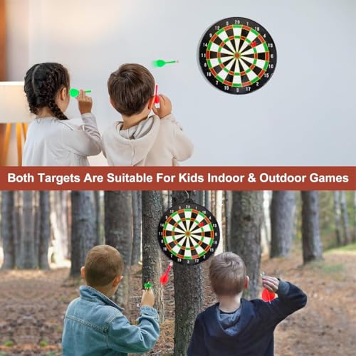 Image of Wembley Dart Board with Dart for Kids & Adults with 8 Magnet Darts - Board Game for Kids 5 6 7 8 9 10 11 12 Years Indoor Game Gifts for Boys & Girls