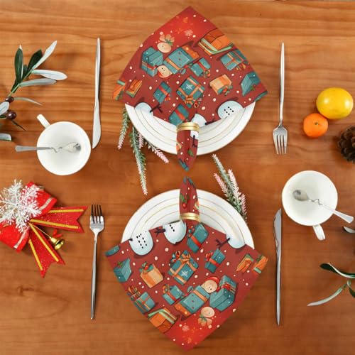 Servilletas de Tela Navidad Copo de Nieve Pack 6 miniatura 5