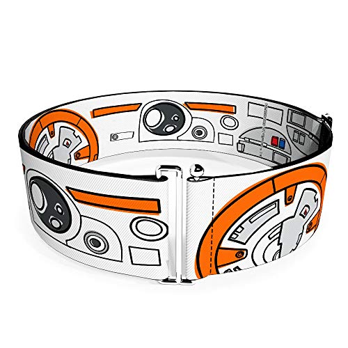 Buckle-Down Belt Women's Cinch Star Wars BB8 Parts Bounding White Black Orange Grays Available In Adjustable Sizes