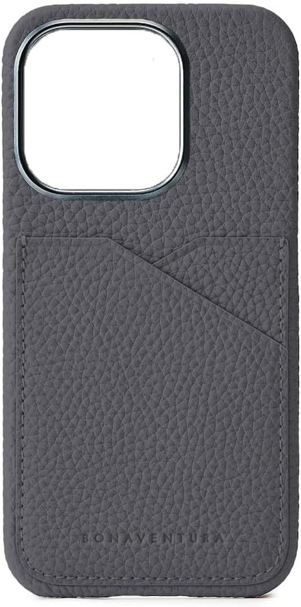 ボナベンチュラ】 バックカバーケース (iPhone15Pro) シュリンクレザー