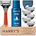 Produktbild Harrys Nassrasierer für Männer  Rasier-Set mit orangefarbenem Griff, 5 Ersatz-Rasierklingen, Reise-Klingen-Cover, 60ml Rasiergel Rasierer, Rasierklingen, Rasierklingen für Herren, Rasier Klingen