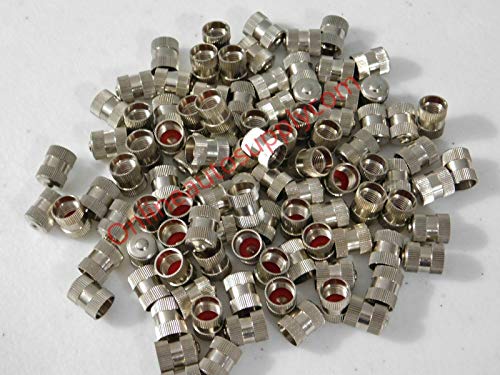 Online Auto Supply Stainless Steel Metal Truck Tire Valve Stem Cap 50 Qty
