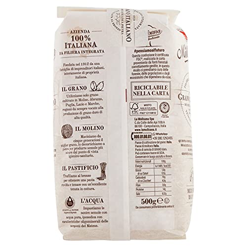 La Molisana Mezze Penne Rigate N°19, 500g