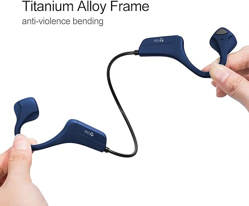 Miniatura 7 de Auriculares de conducción ósea Bluetooth - Auriculares impermeables de oreja abierta - Auriculares deportivos inalámbricos a prueba de sudor con