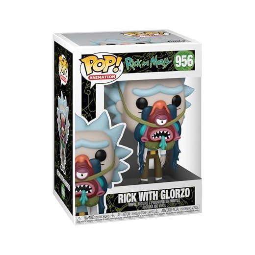 Funko Pop! Animation: Rick Sanchez & Morty - Rick Sanchez mit Glorzo Morty Vinyl - Rick and Morty - Vinyl-Sammelfigur - Geschenkidee - Offizielle Handelswaren - TV Fans