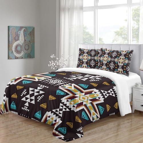 Parure de lit avec fermeture éclair double pour housse de couette 3D