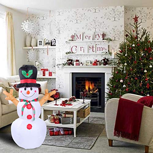 Poaery】LED 付き 光る雪だるま クリスマスインフレータブル エアー