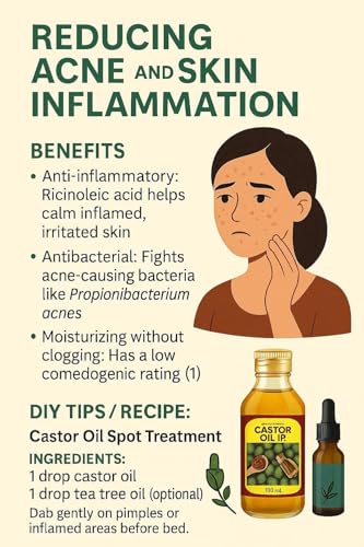 Image of Pure & Cold-Pressed Castor Oil | 100% Natural Ayurvedic Oil for Hair Growth, Hair Fall Control & Thick Eyebrows | Deep Scalp Hydration & Dandruff Control | Moisturizes Skin, Nails & Cuticles | Multi-Purpose for Hair, Skin & Joint Pain Relief for Men & Women (200 ML)