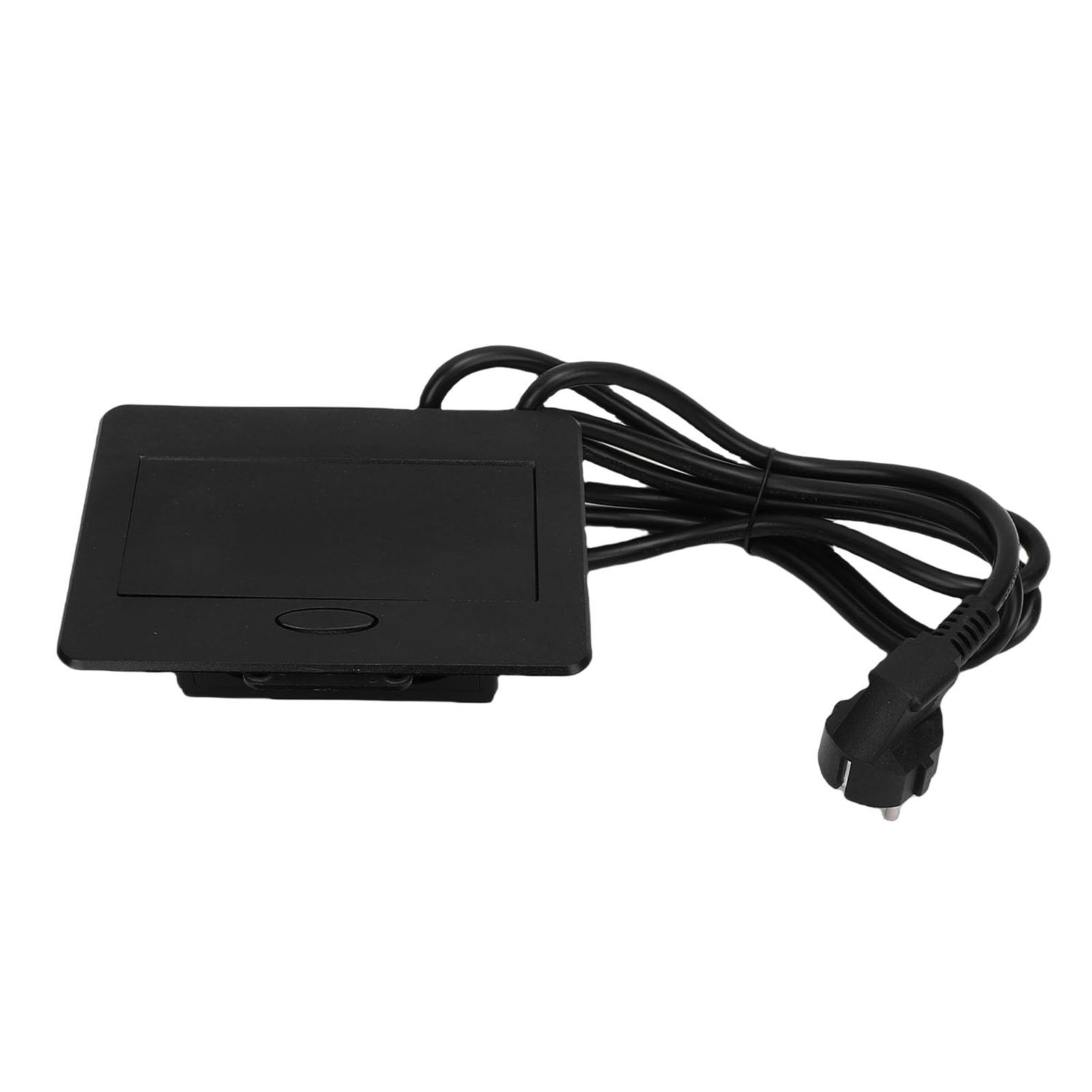 Generic Scatola di Derivazione da Incasso Elegante Presa Elettrica Pop-up a 2 Gang e 2 Poli per Ufficio, Casa, Lega di Alluminio (Spina europea 220 V)