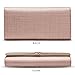 Leather Trifold Wallets for Women, Genuine Leather Gift Box Packing Ladies Designer Clutch Purses with Zipper Pocket Women's Fashion Long Wallet Credit Card Holders Birthday Valentine Gift (Rose Gold)