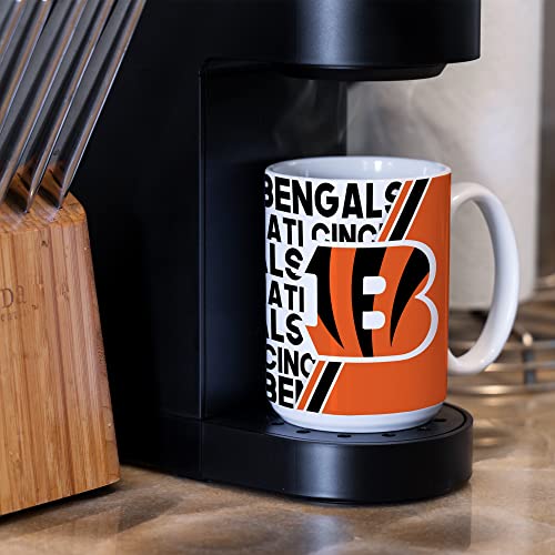 Image of Rico Industries NFL Football 15 oz White Ceramic Mug