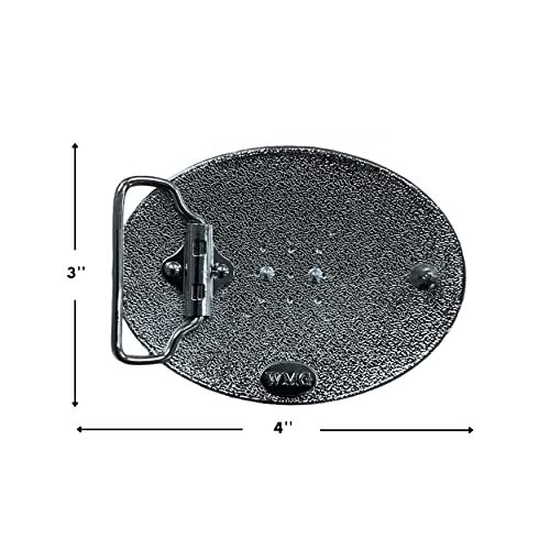 Image of WMG Western Belt Buckles for men women - Texas Map Buckles - Rodeo Cowboy Belt Buckle - Fits Up to 2 Inch Belts