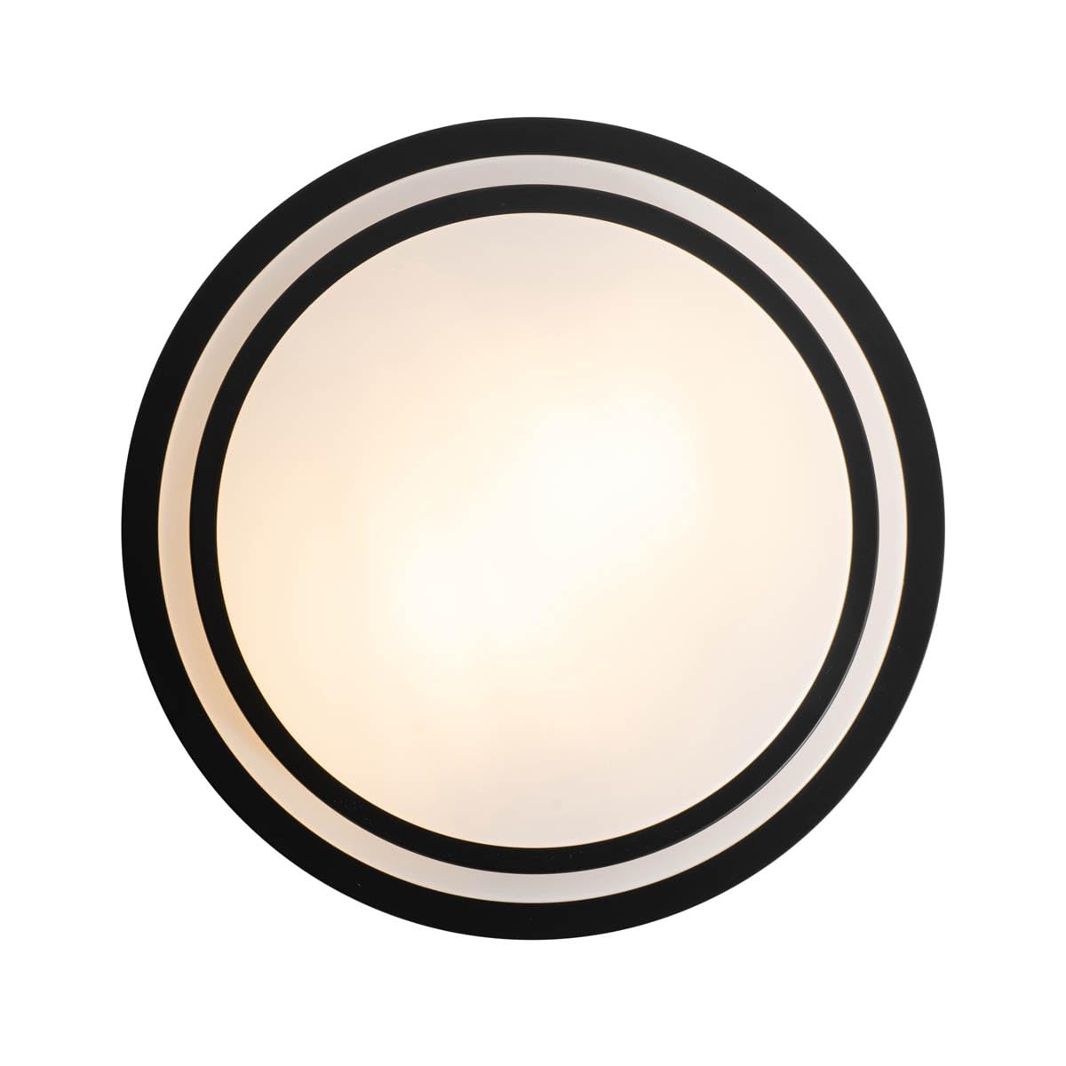 Qazqa walden - Lampada da soffitto Moderno - 2 luce - Ø 35 cm - Nero - Moderno - Illuminazione esterna