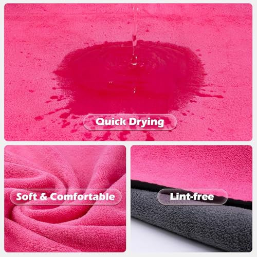 Image of D&C PAWS Ultra Absorbent Microfiber Dog Towels for Drying Dogs & Cats | Quick Dry Pet Bath Blanket, Soft & Fast Drying Grooming Towels for All Breeds (40x60cm -Multicolor B,M-Pack of 1 Pc)