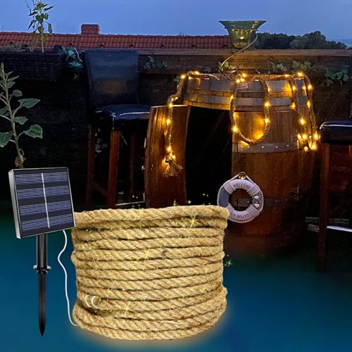 Guirlande lumineuse solaire pour balcon et décoration de terrasse chaleureuse