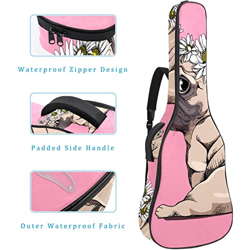 Hondank Étui de guitare de taille complète, motif pieuvre abstrait, sac à dos de protection rembourré pour guitare… - Les Beatles, Paul McCartney, John Lennon, RIngo Starr, George Harrison Hondank Étui de guitare de taille complète, motif pieuvre abstrait, sac à dos de protection rembourré pour guitare… – Image 5