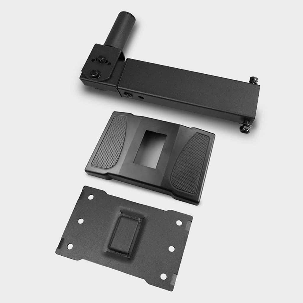 Saturey Soporte para Altavoces Soporte de Audio Montaje de Pared Soporte de Audio Video Soporte de Video Soporte de Audio retráctil rotativo Blanco Negro Soporte Altavoz de Piso para Altavoces