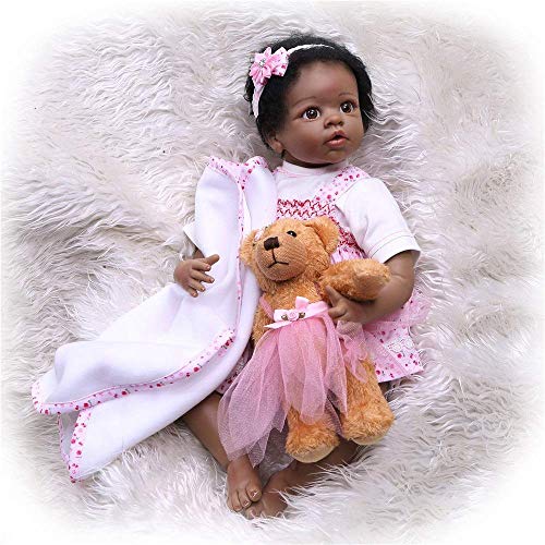 Reborn Baby Doll Weiches Silikon Vinyl Reborn Kleinkind Realistisch lebensecht aussehende Neugeborene Puppen Baby Girl… – Bild 3