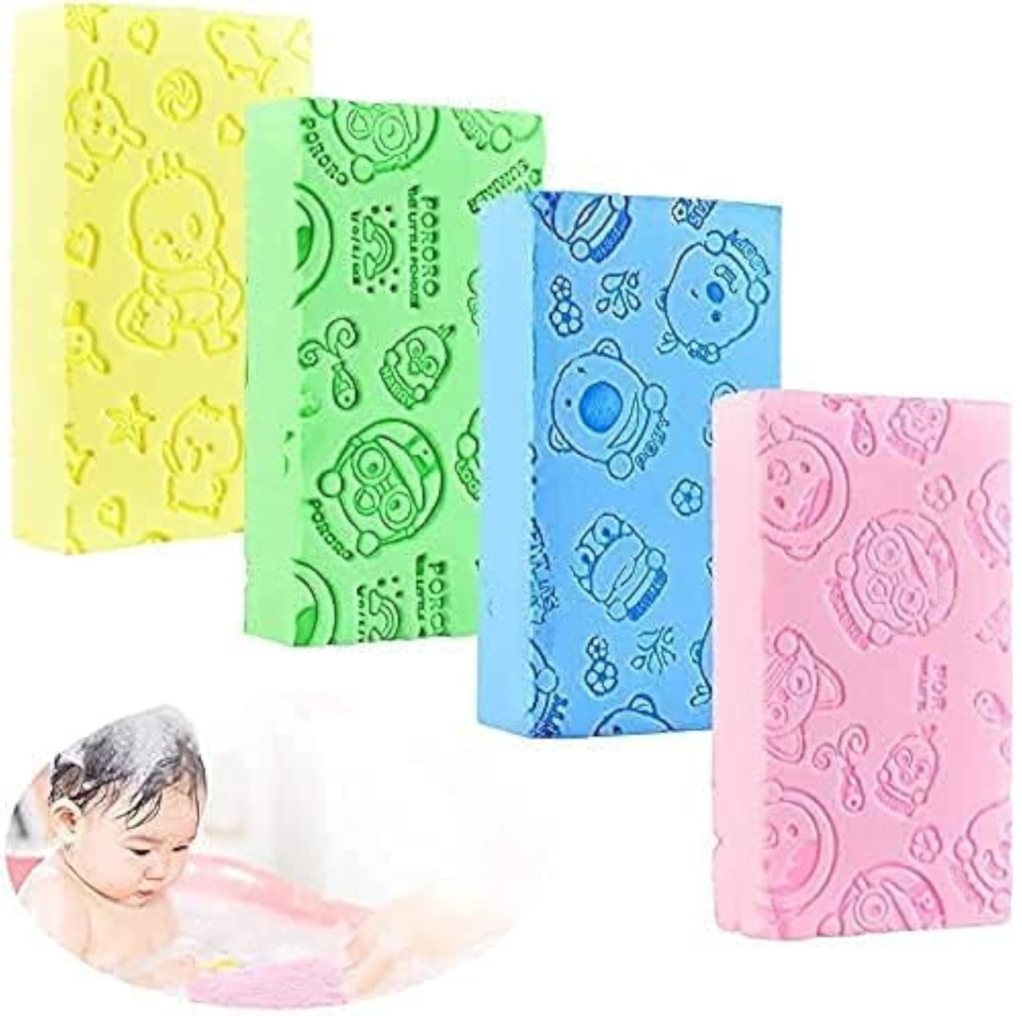 Super Soft Bath Sponge Scrubber for Kids & Babies
