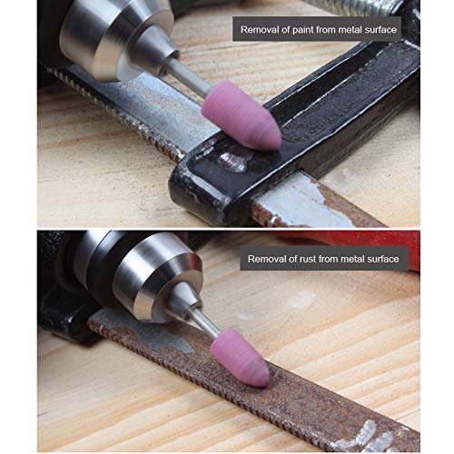 Lot 10 Pierres Abrasives Montées – Pour Tête De Roue, Accessoire Universel SODIAL