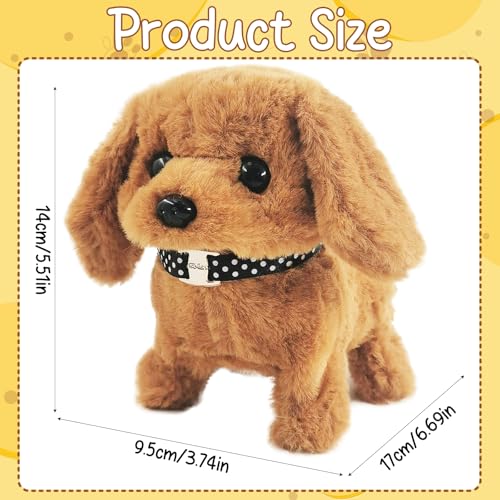 Spielzeug Hund Elektronisch, My Realistic Robot Puppy, Kinder Hund, Mein realistischer Roboterwelpe, Like a Real Puppy, Toy Dogs That Walk and Bark, Realistischer Roboter Welpe, für Kindergeschenk