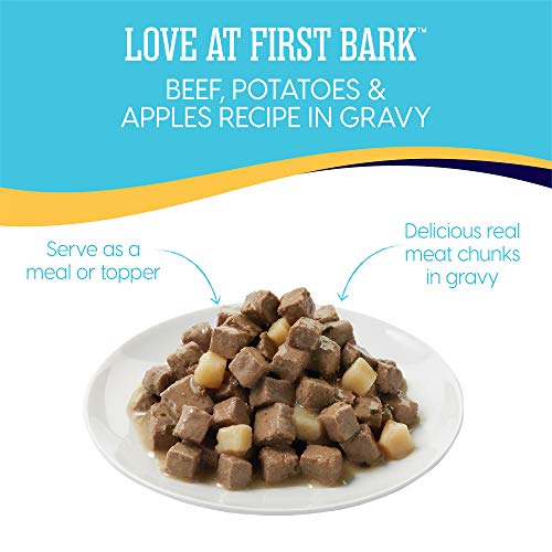 Solid Gold Wet Puppy Food - Made with Real Natural Beef for Puppies- Love at First Bark Grain Free Canned Dog Food for Gut Health, Immune Support and Soft Skin & Coat