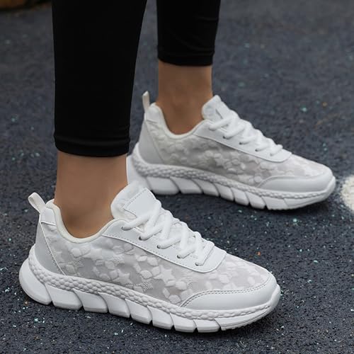 Needvu Orthopedic Sneakers, Women's Luxurious Orthopedic Sneakers, Hollow Breathable Mesh Orthopedic Sneakers, Wide Width Walking Shoes with Arch Support(Pink,US 8.5)4