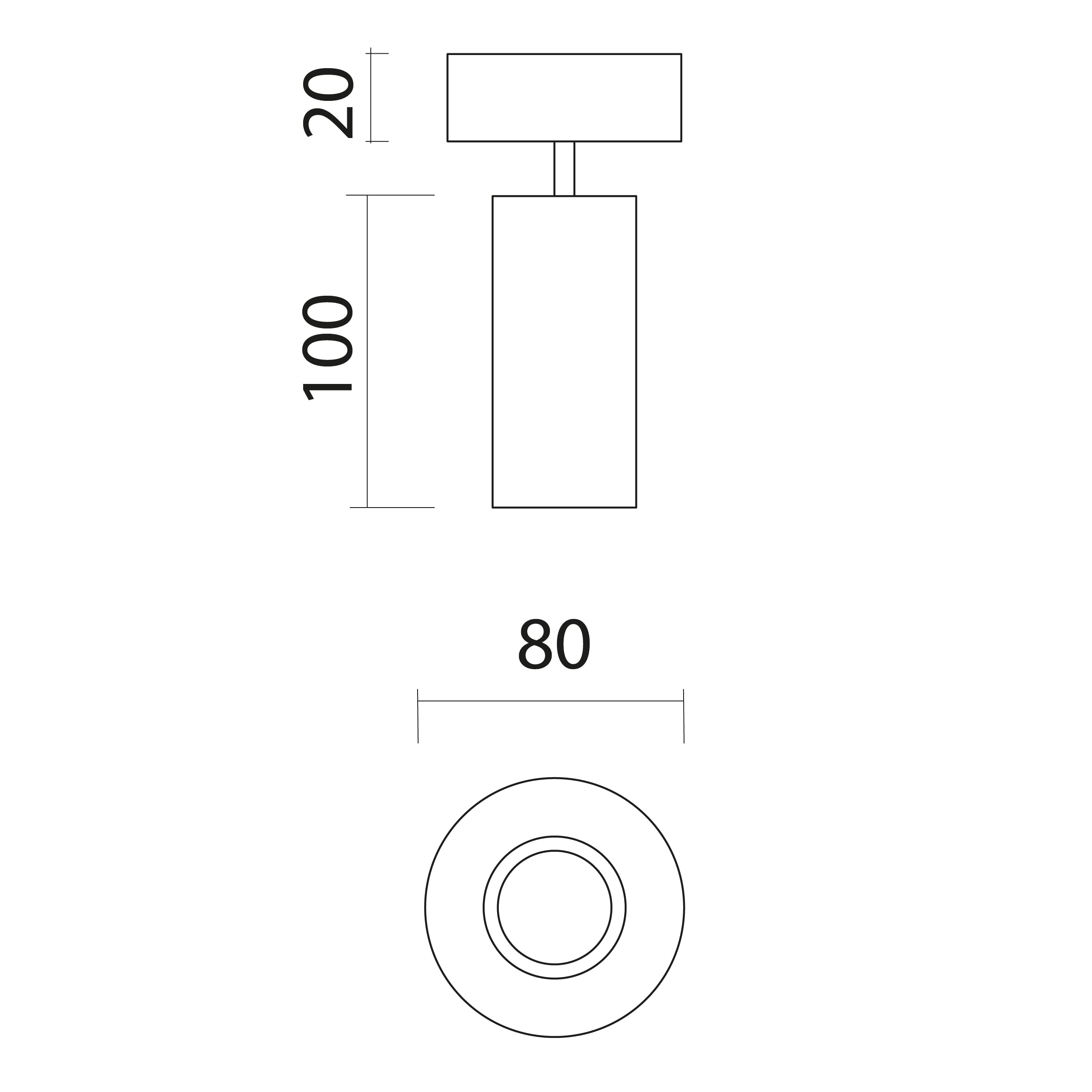 L+ Faretto Spot LED Orientabile da Soffitto o Parete in Metallo - Attacco GU10 - Made in Italy - Diametro 6cm - Design Moderno per Cucina e Soggiorno (Verde Iceberg)