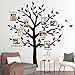 Marcos de fotos grandes con rama de árbol genealógico, calcomanías de pared para sala de estar, decoración del hogar, 69 x 83 pulgadas